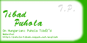 tibad puhola business card